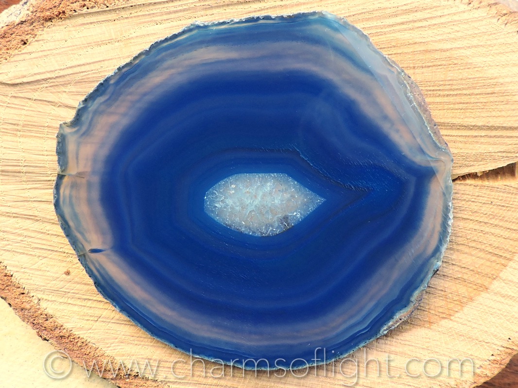 Agate Slice - Blue
